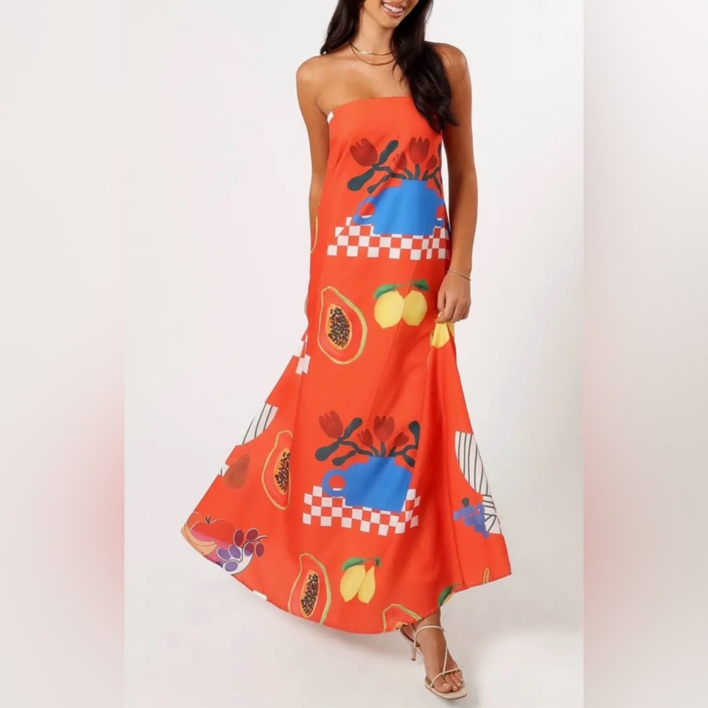 Petal & Pup | Mellonie Strapless Maxi Dress | Size Small